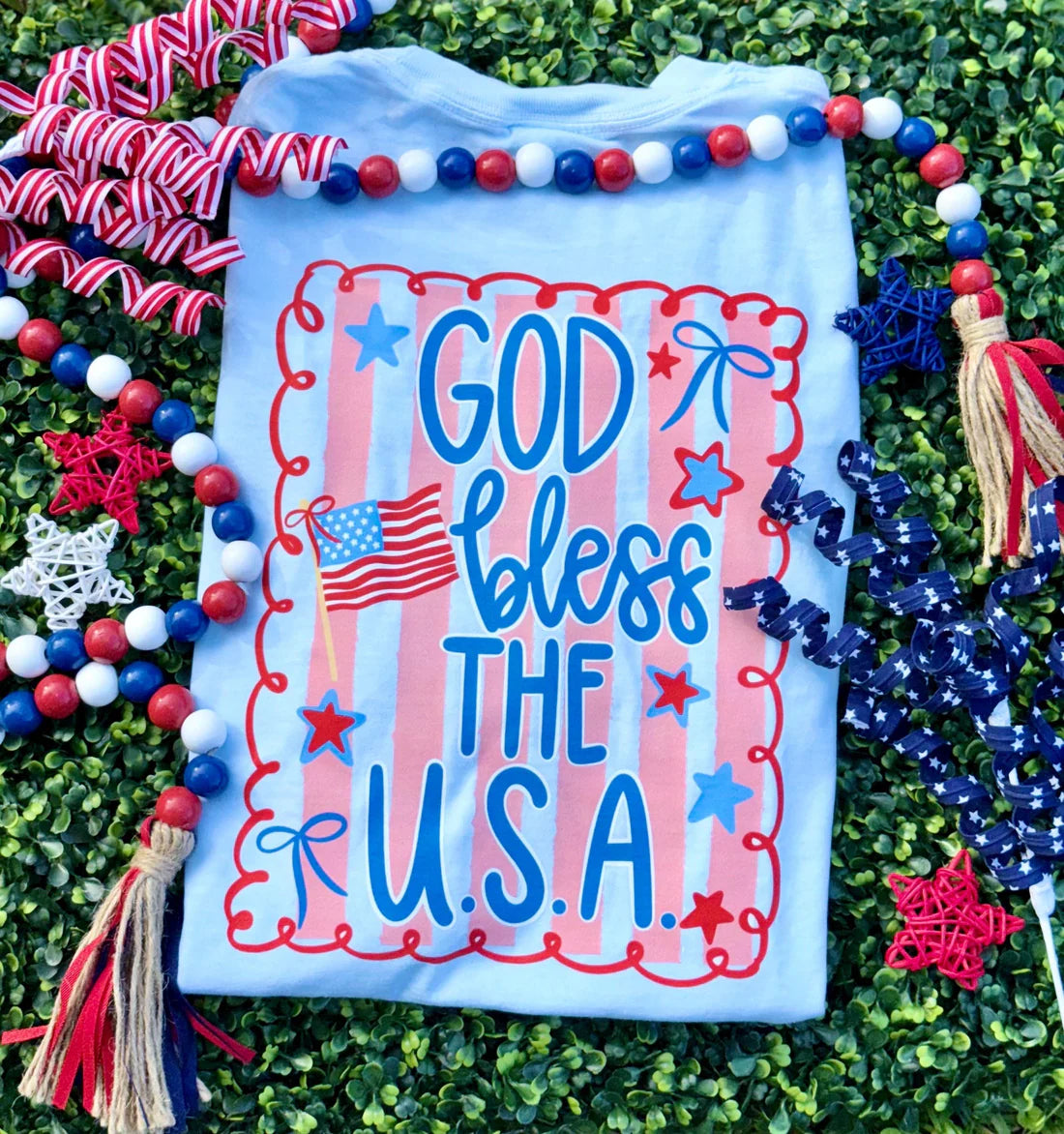 God Bless the USA Stripes