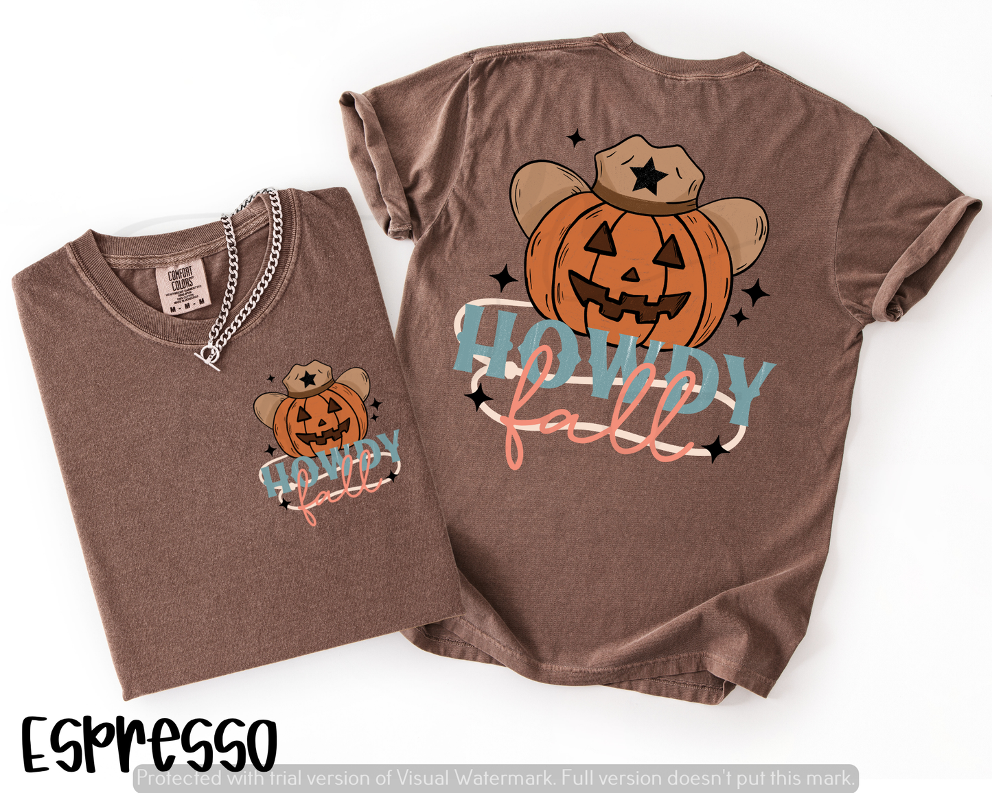 Howdy Fall with Cowboy Hat Pumpkin