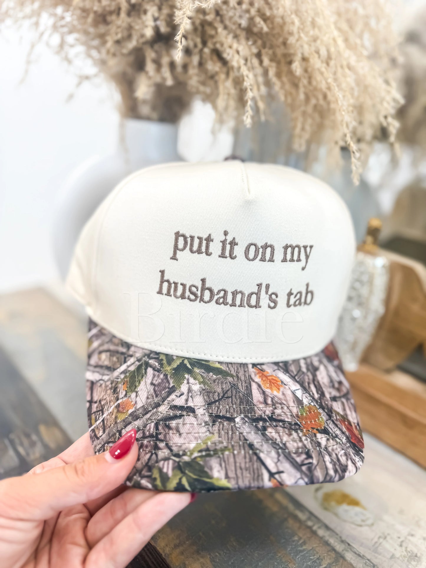 Put It on My Husband’s Tab Camo Hat