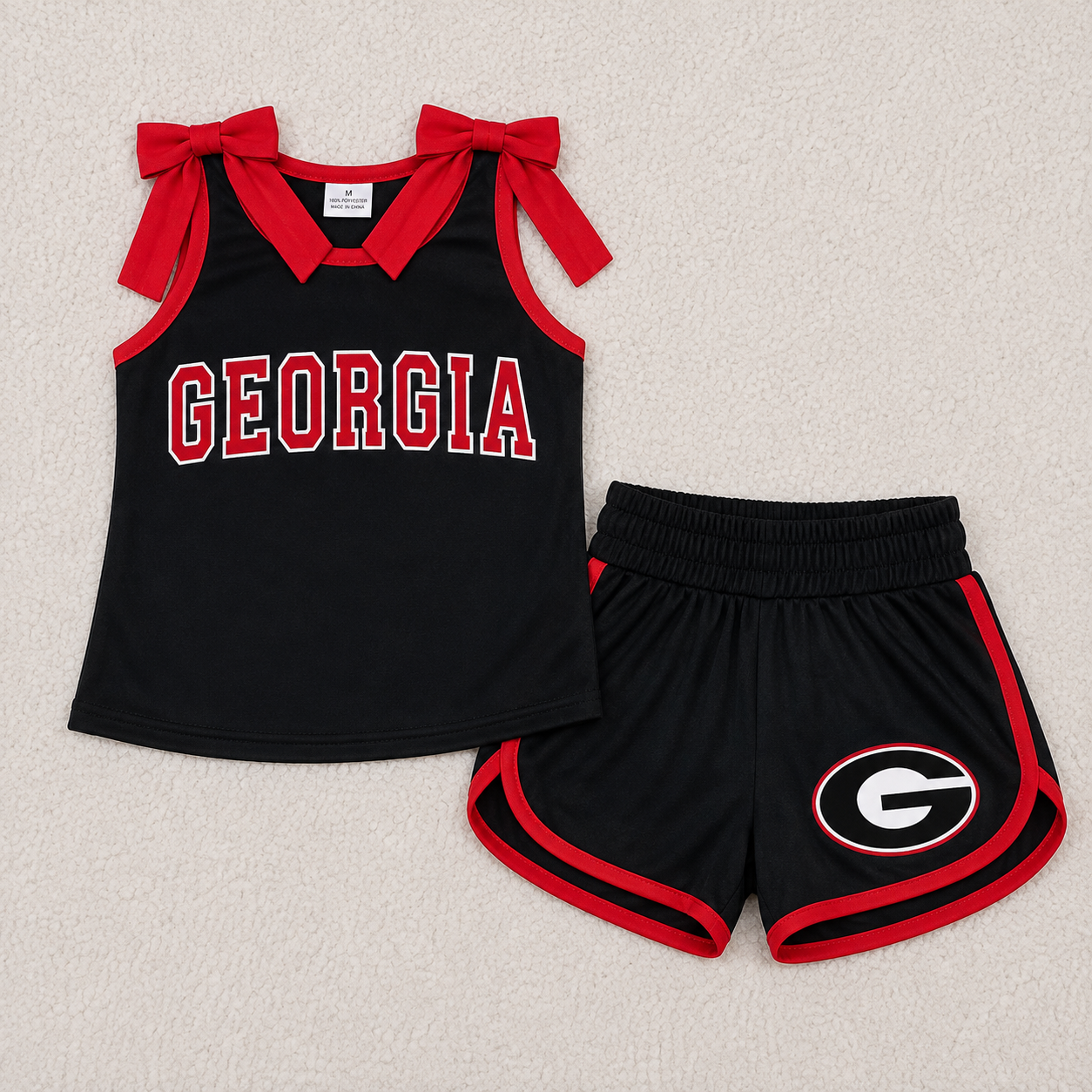 GEORGIA White Bow Team Set