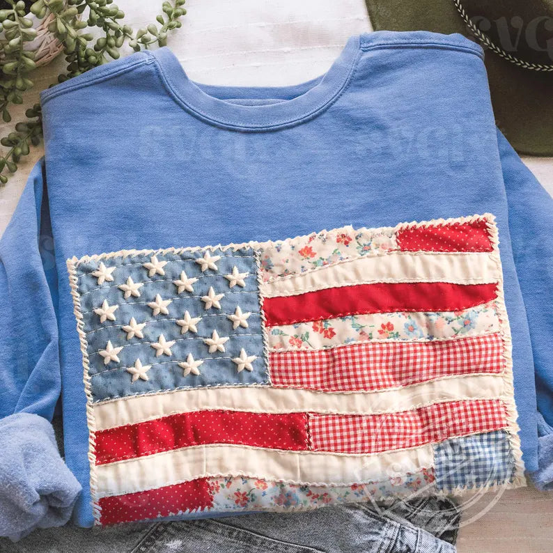 Faux Patchwork Flag
