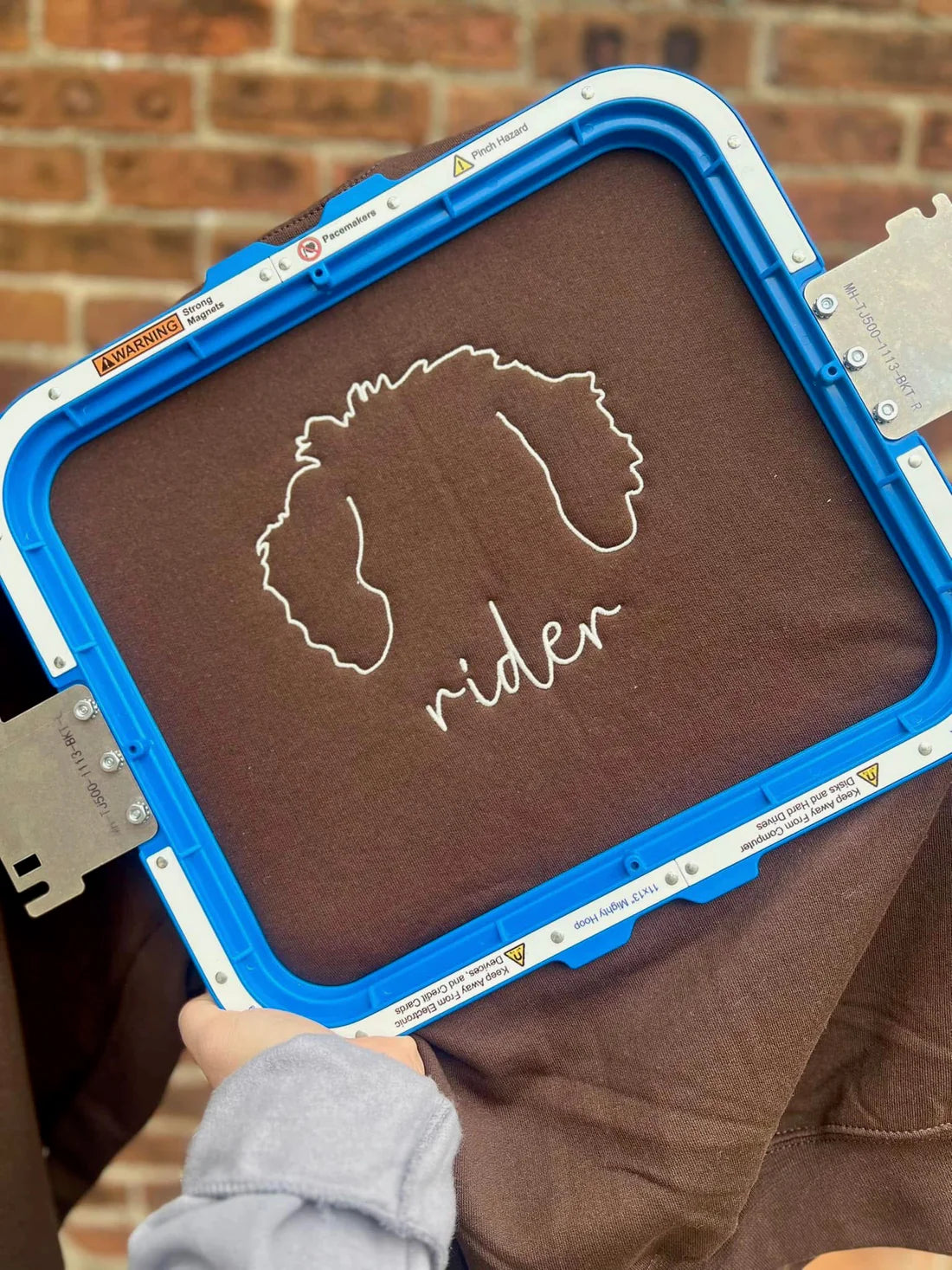 Embroidered Dog Outlines