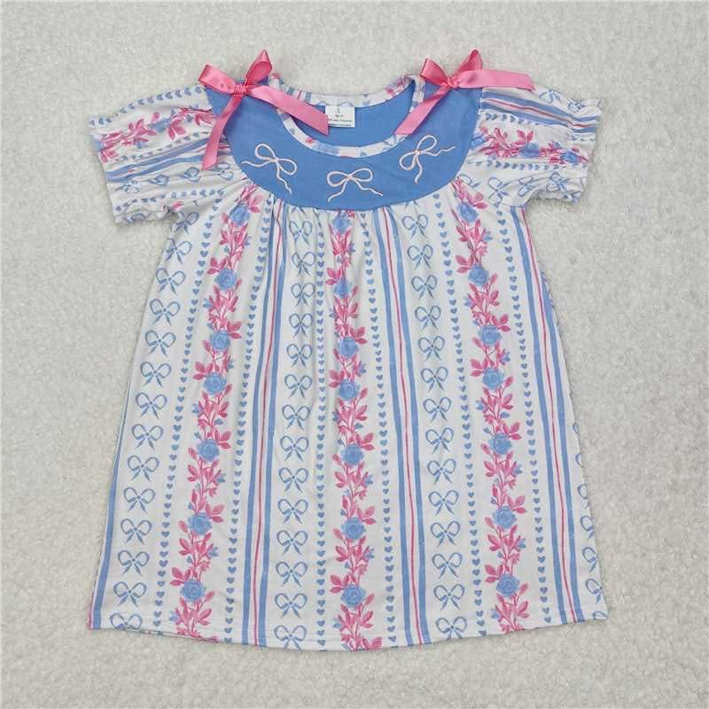 Pink and Blue Bow Dress