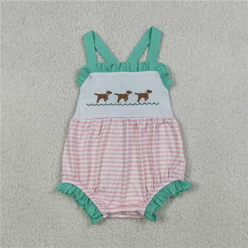Teal and Pink Three Dogs Bubble