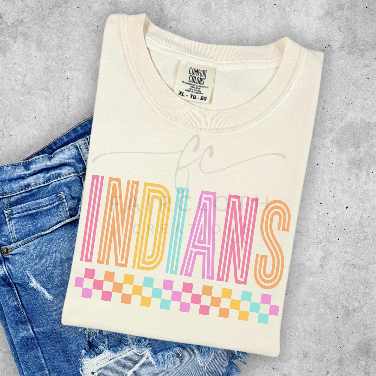 Indians Checkered Bottom