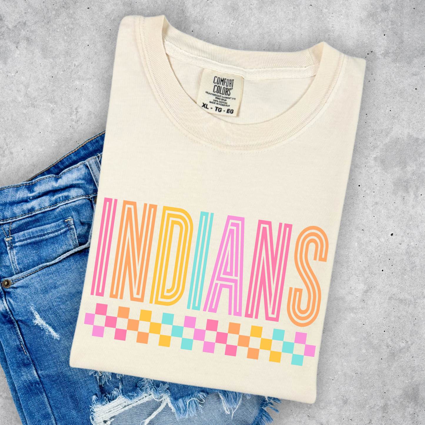 Indians Checkered Underline