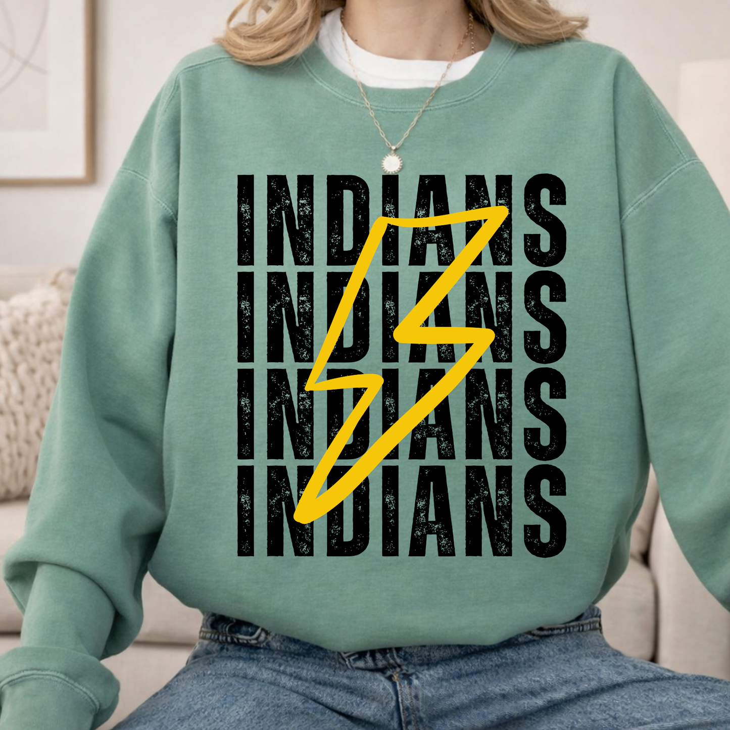 Indians stacked Yellow Bolt