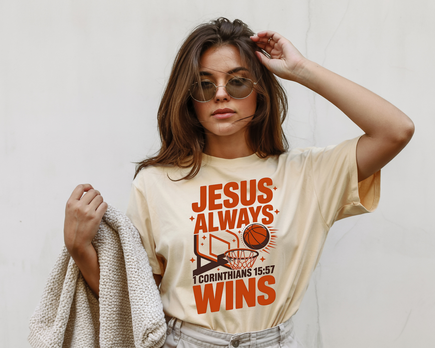 Jesus Always Win Basketball