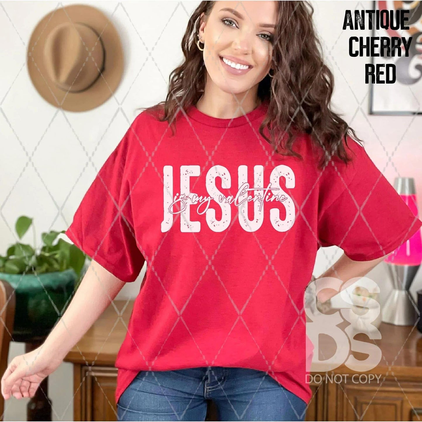 Jesus is my Valentine (white)