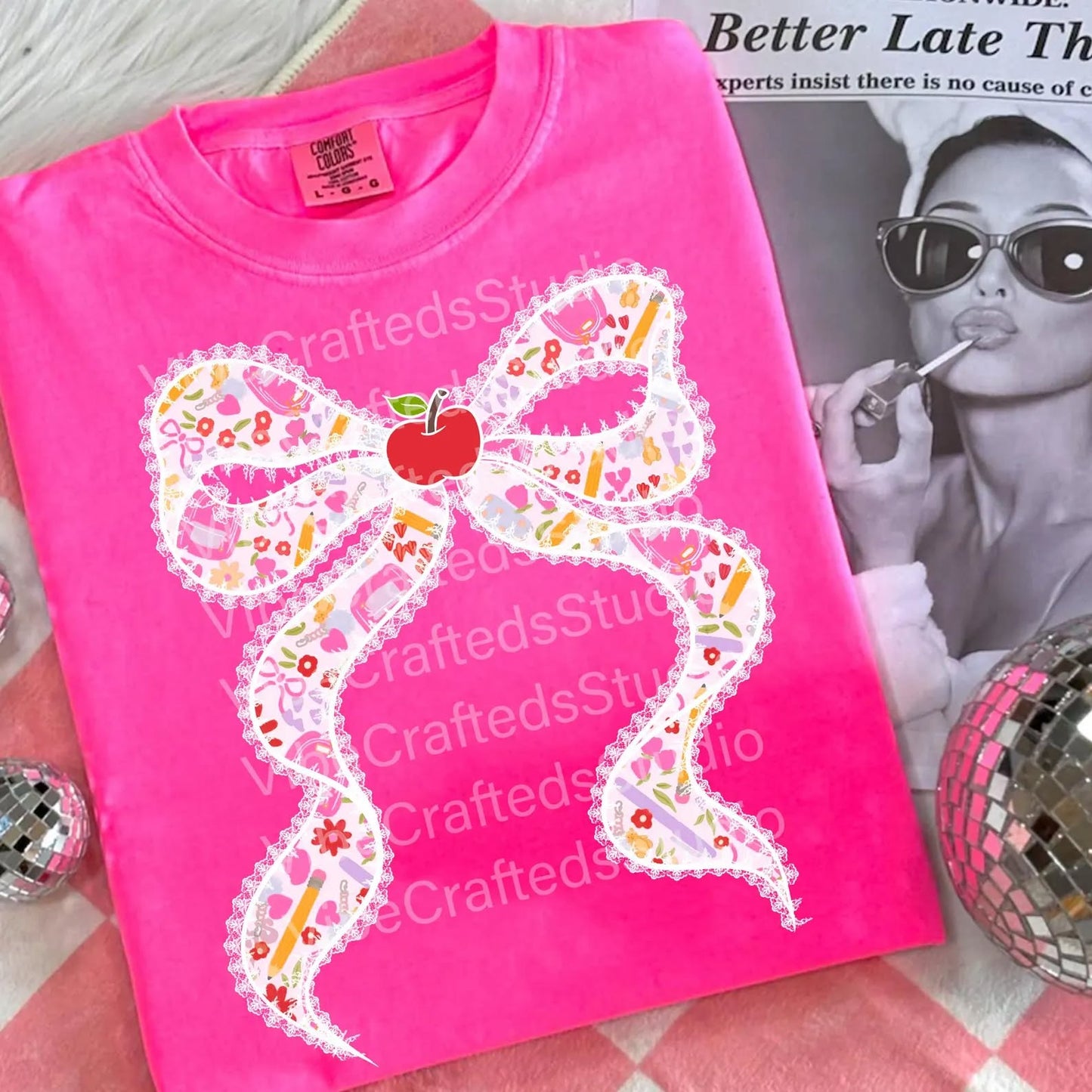 Lace School Bow