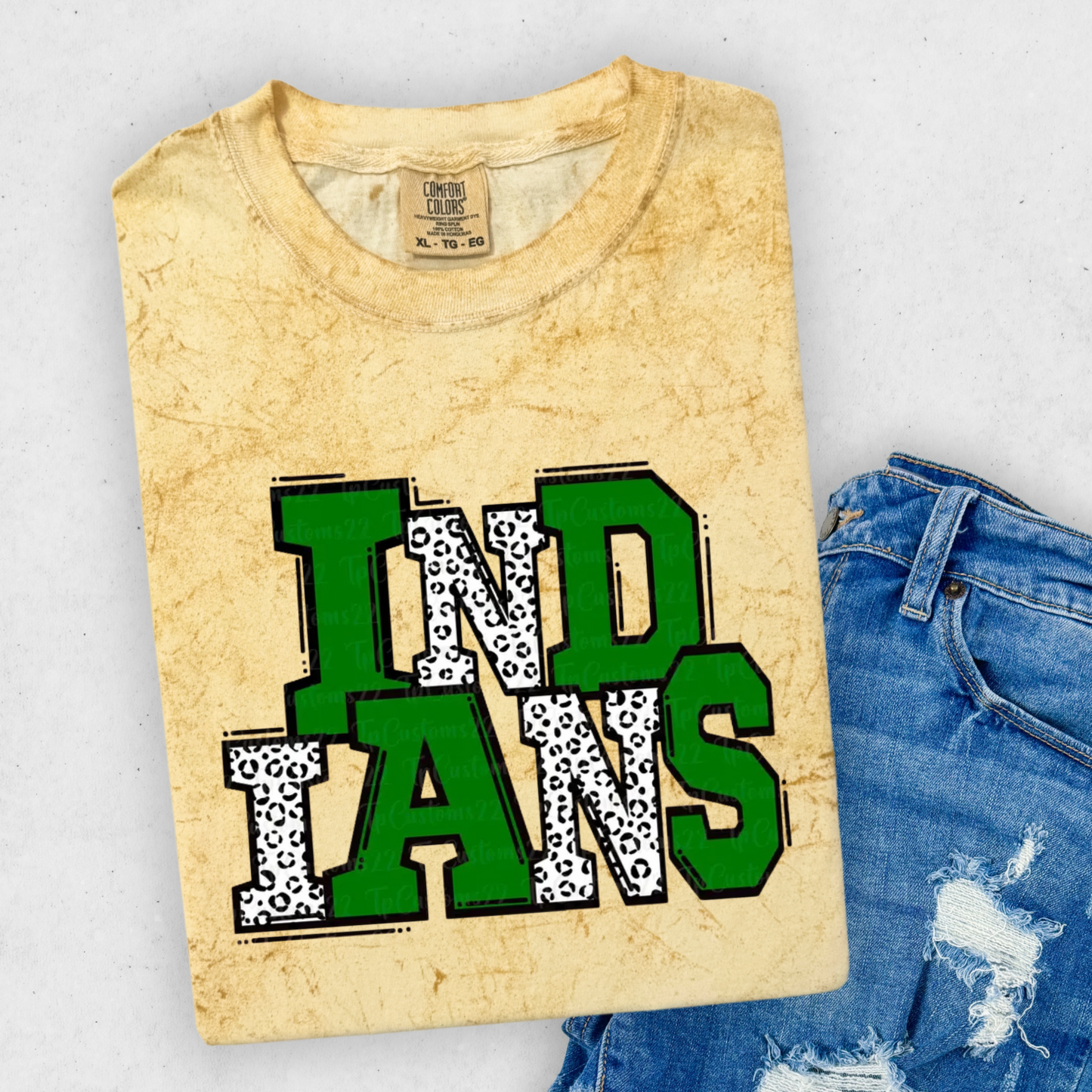 Leopard Indians with Green