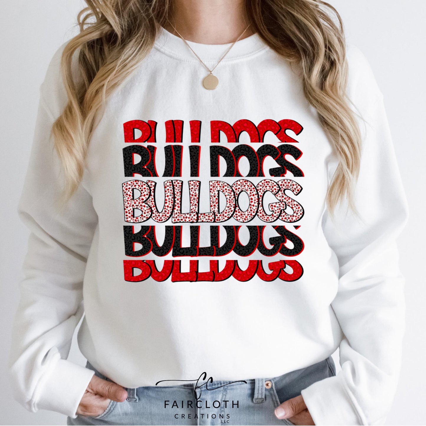 Leopard Stacked Bulldogs