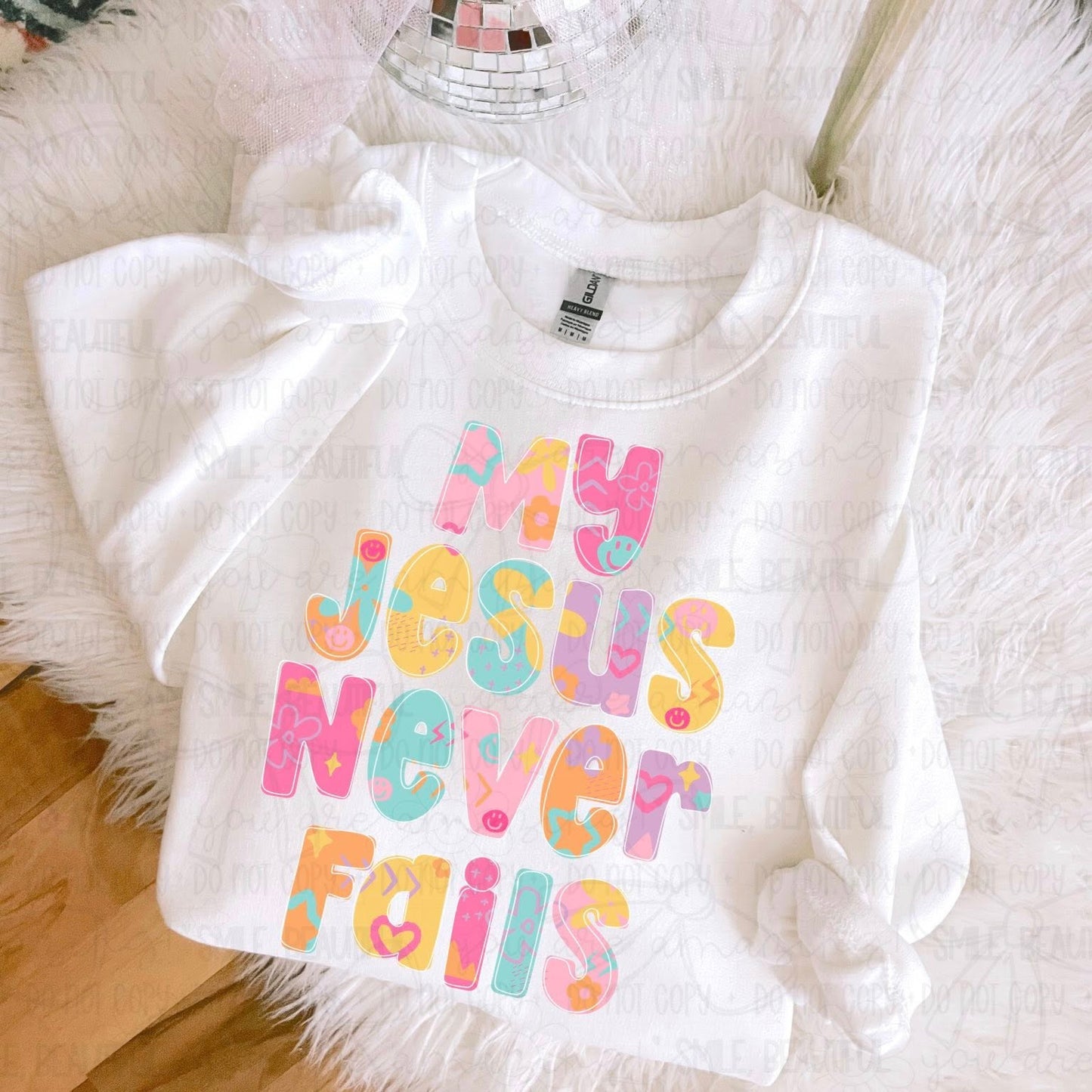 My Jesus Never Fails Floral
