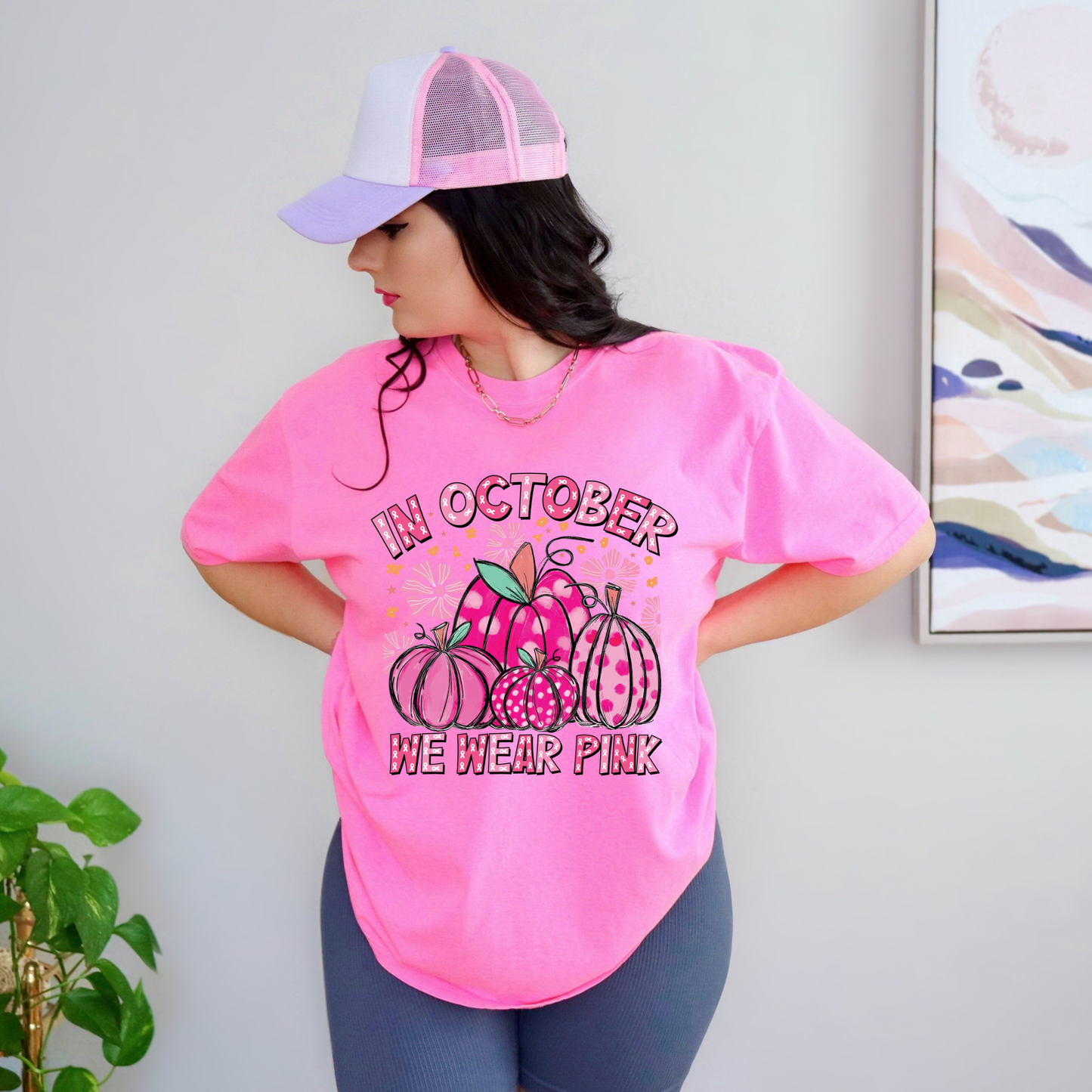 October Wear Pink 4 Pumpkins