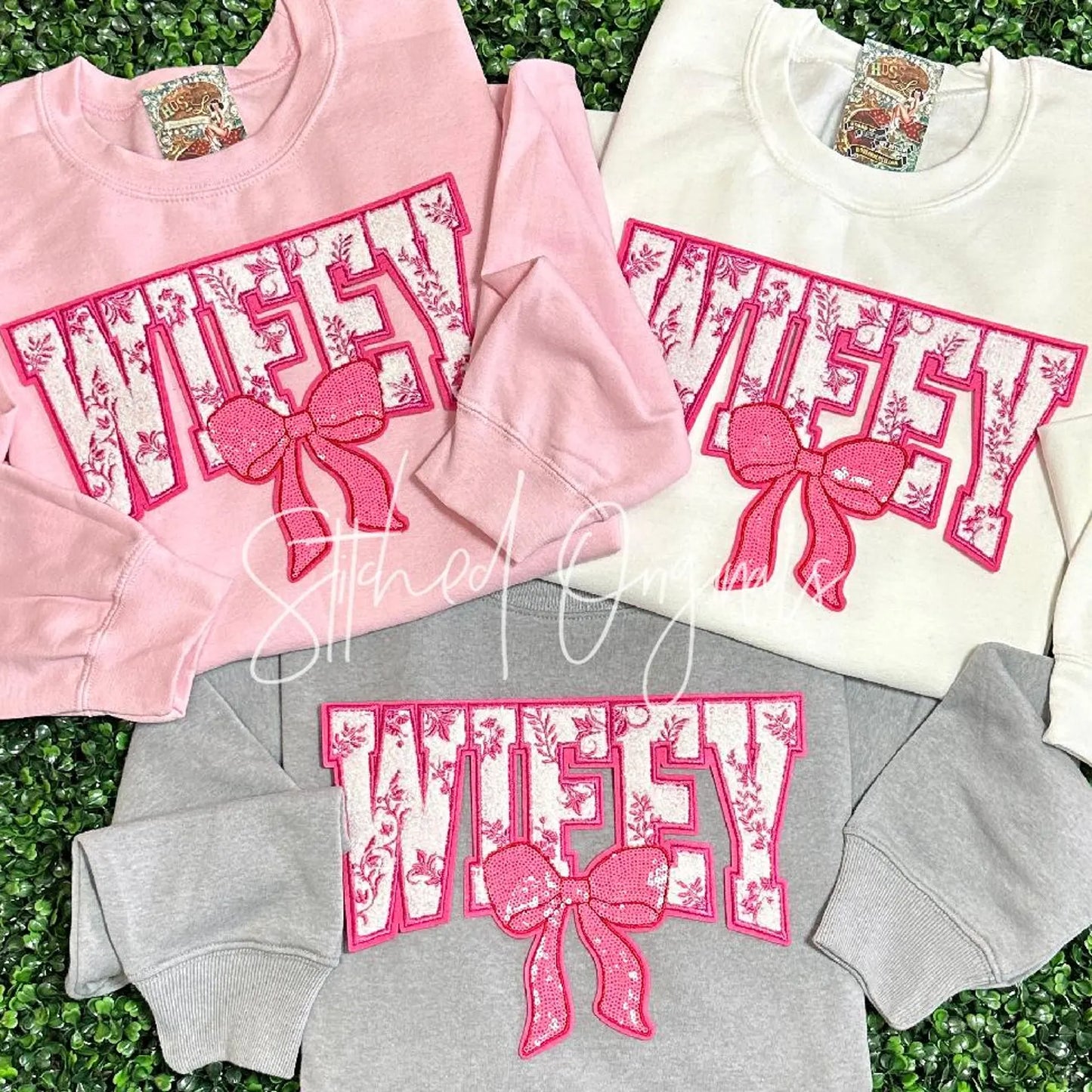 Pink Wifey Chenille Patch