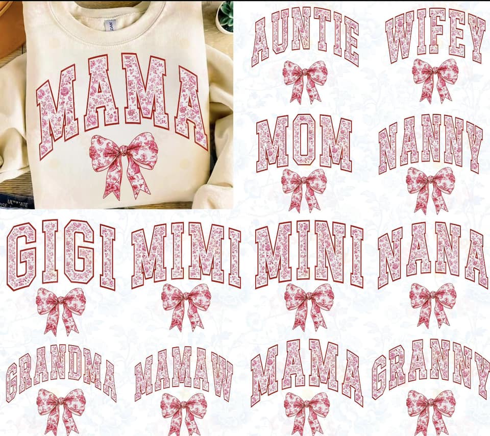 Pink Floral Mama Names