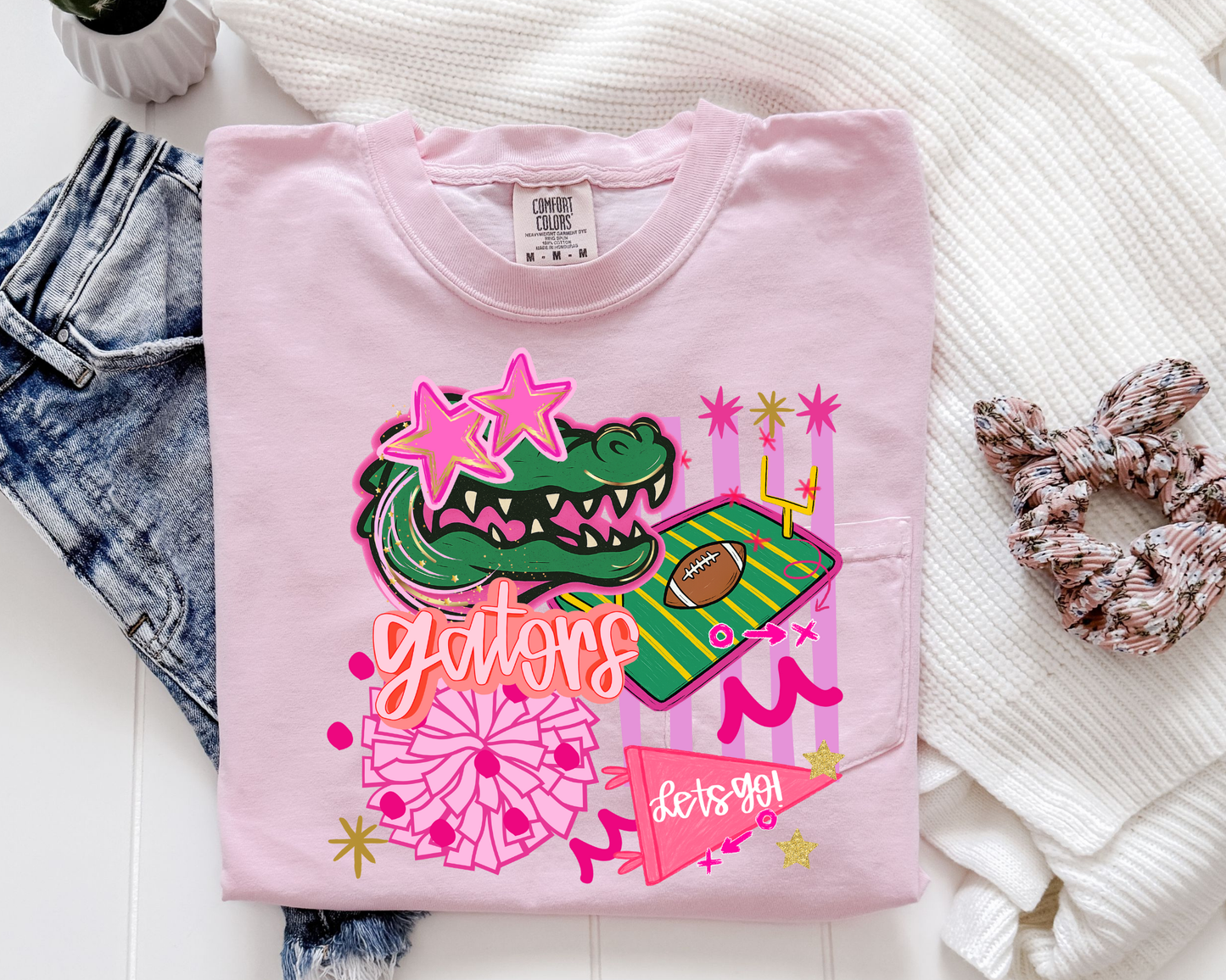 Pink Gators Star Sunglasses