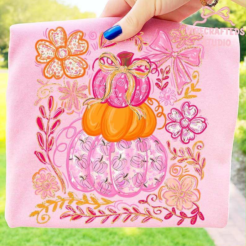 Pink Orange Pumpkins