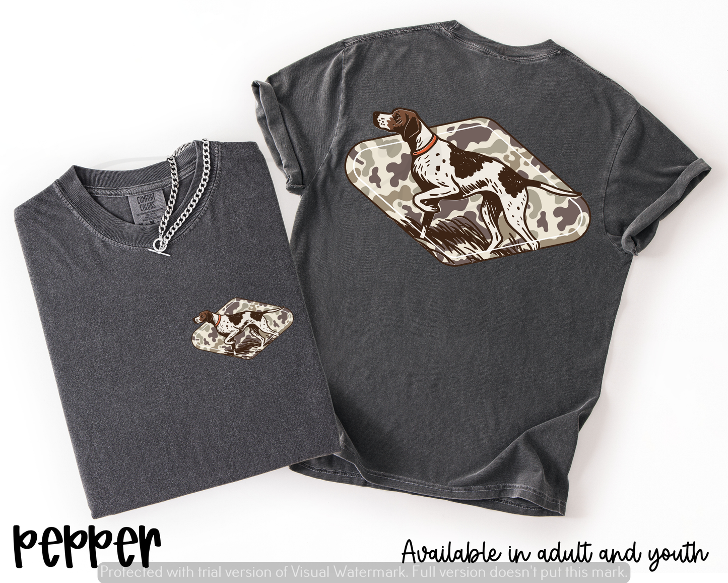 Pointer with Camo Diamond Back