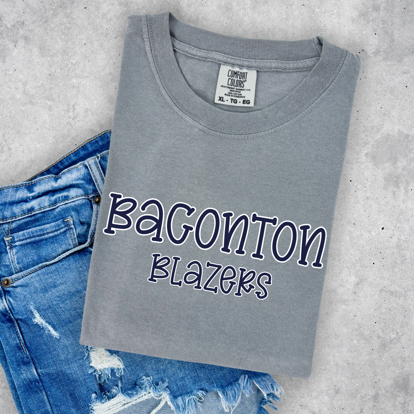 Pop Baconton Blazers- Navy and White