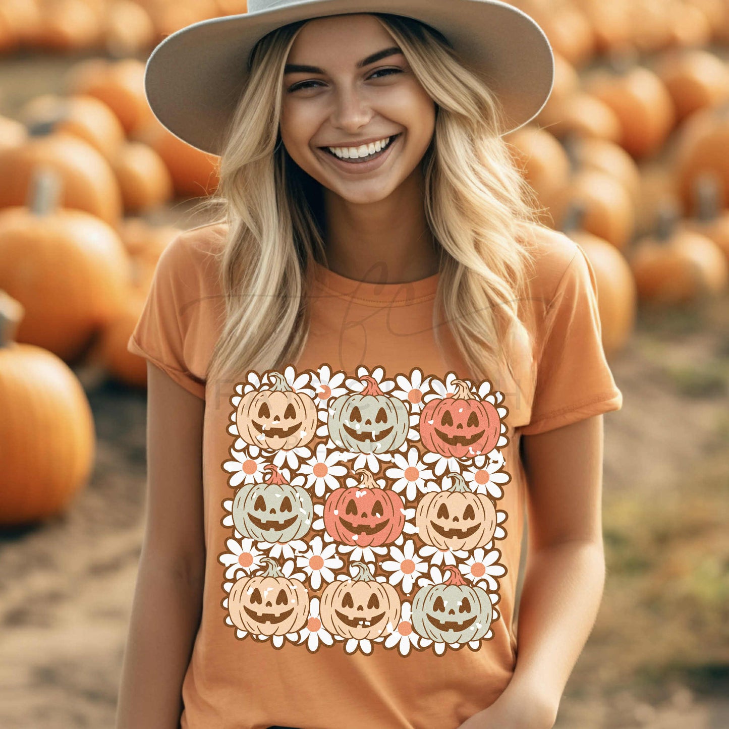 Pumpkin Daisy Collage