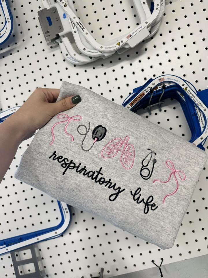 Respiratory Life Embroidered