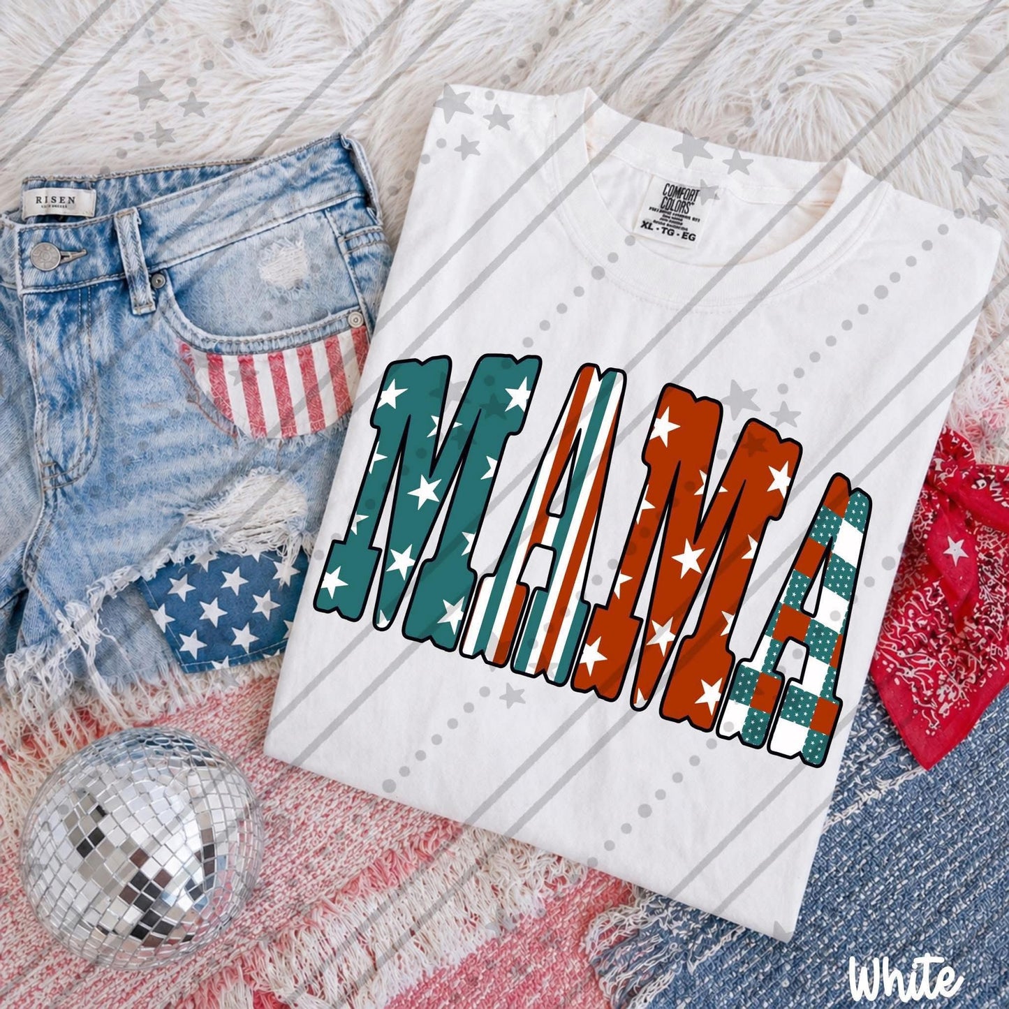 Retro 4th Mama