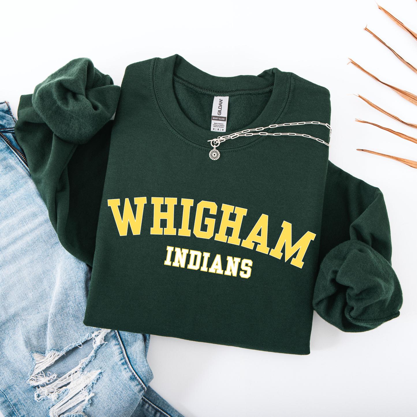 Curved Whigham Indians (Yellow/White)