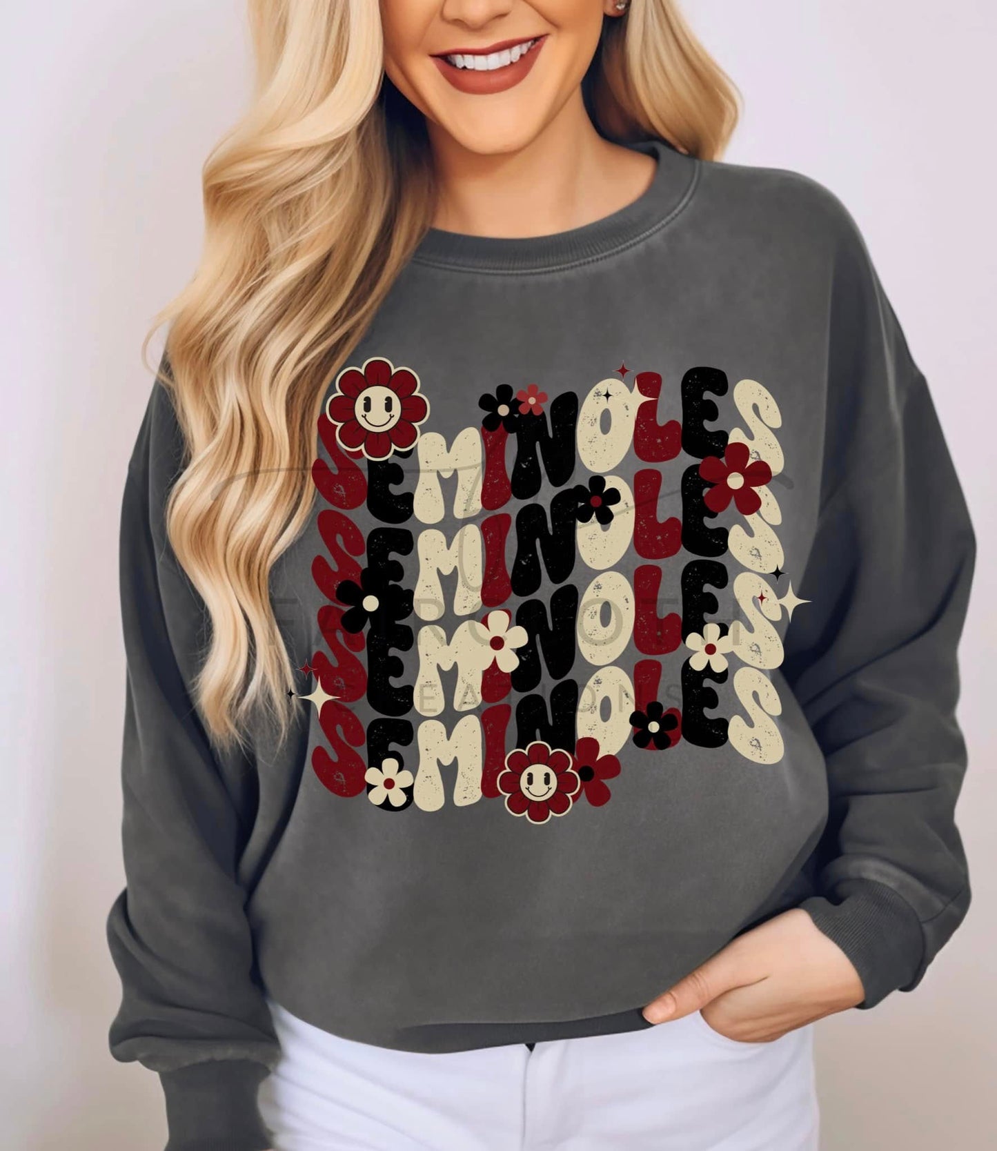Seminoles Floral Stacked