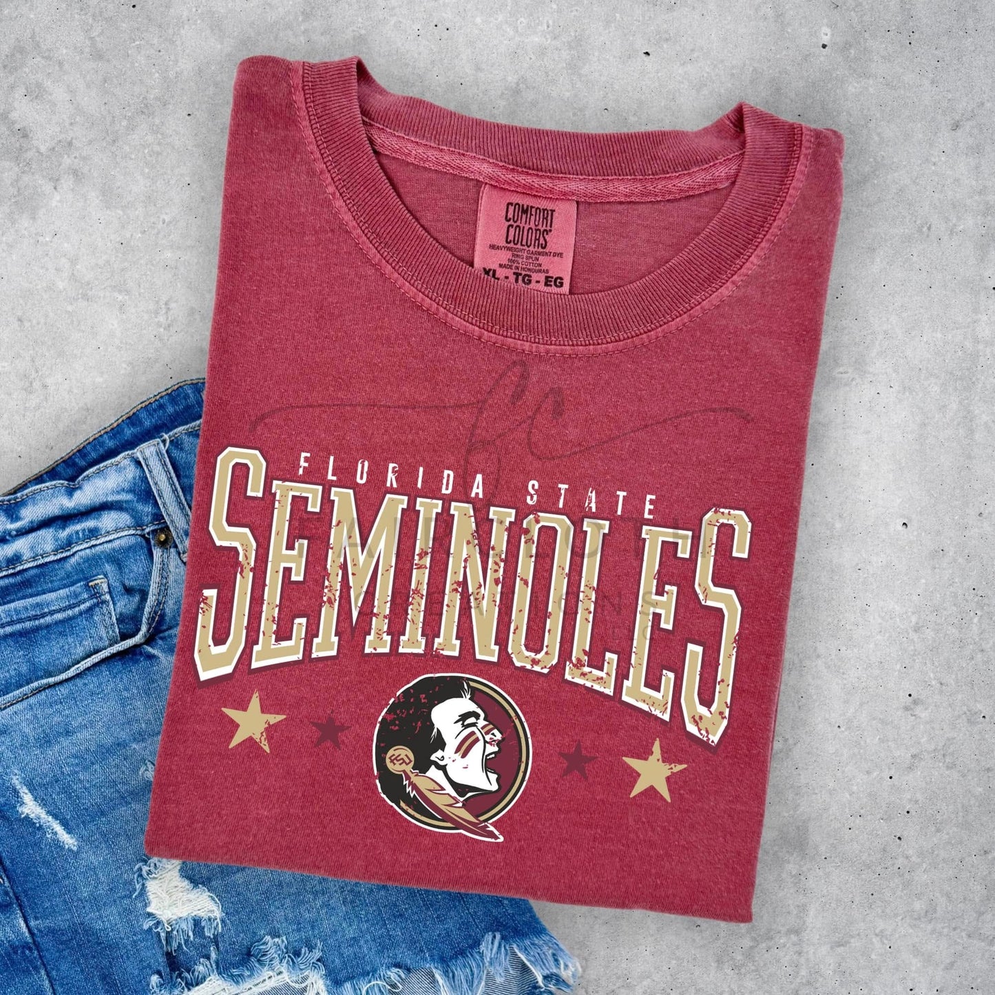 Seminole with Garnet Gold Stars