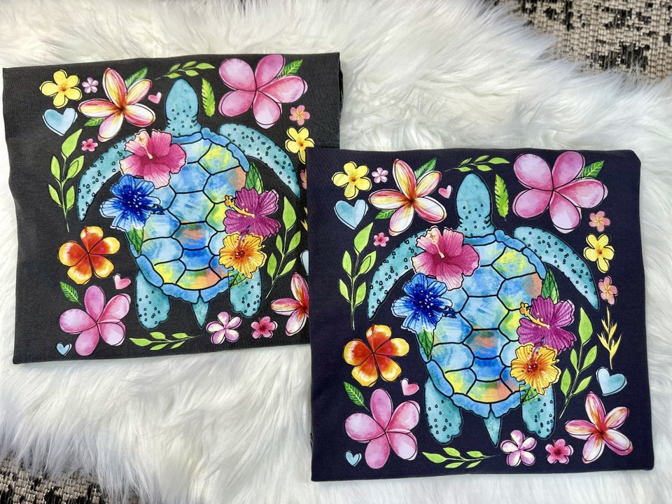 Summer Floral Turtle