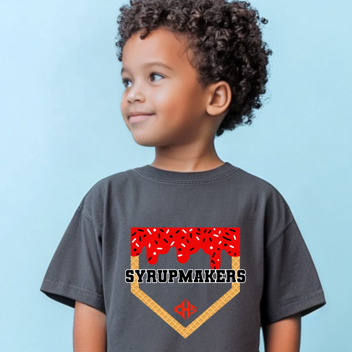 Syrupmakers red Drip Baseball Base- Boy