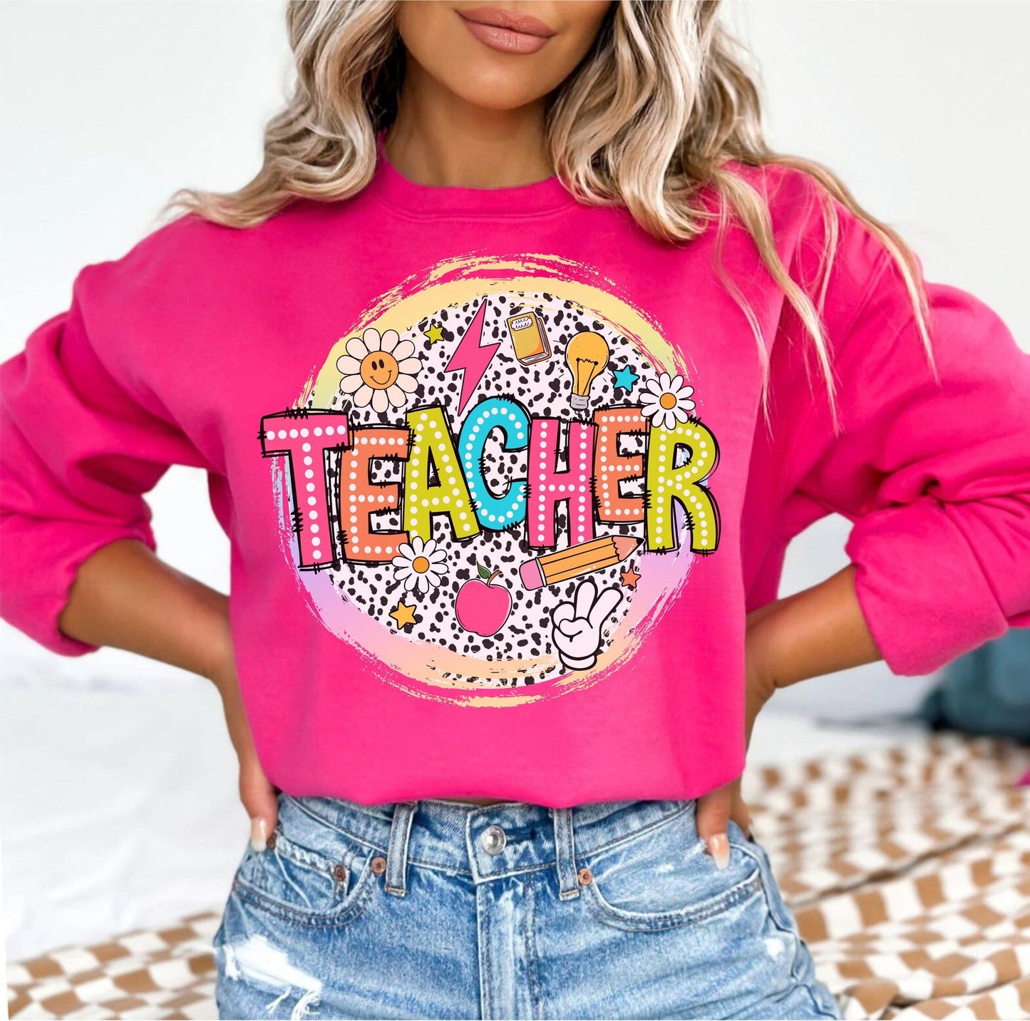 Teacher Circle with Black leopard