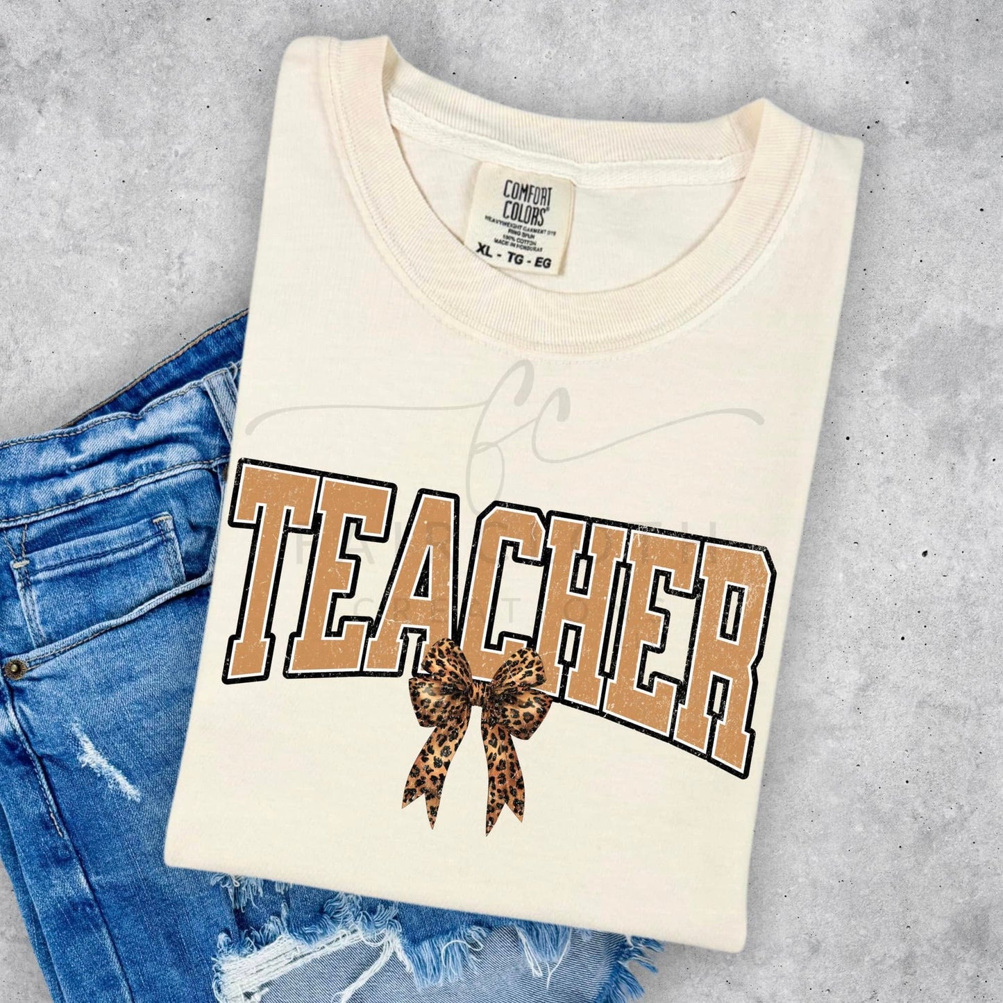 Teacher with Leopard Bow