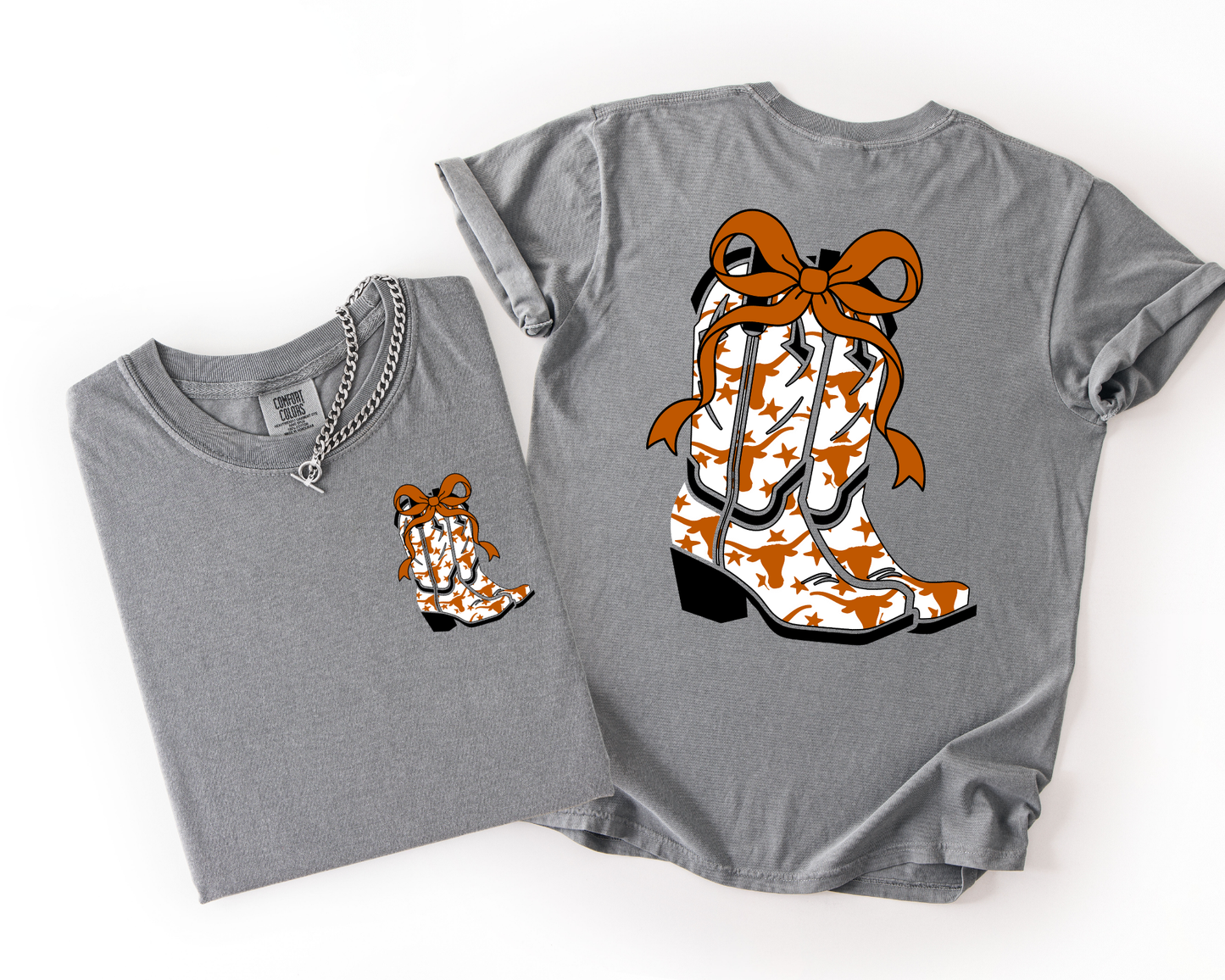 Texas Longhorn Boots with Bow