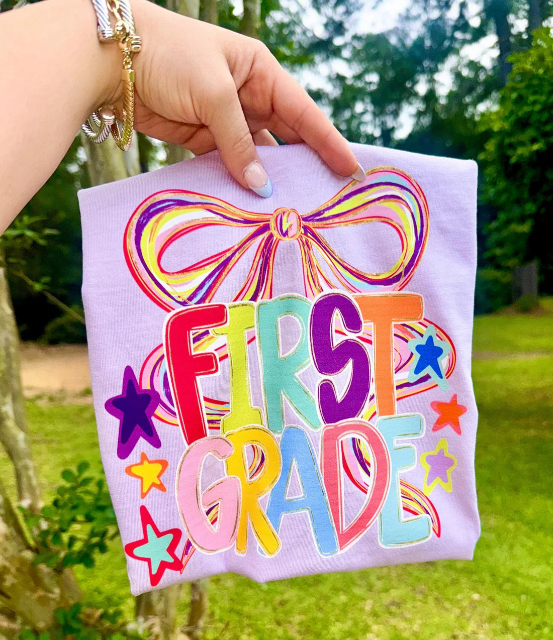 Watercolor Grade with Bow
