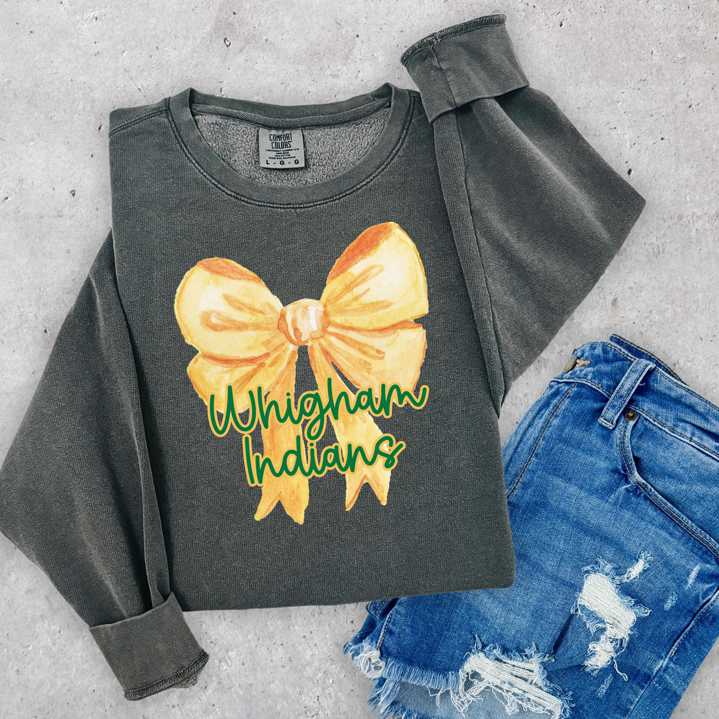 Whigham Indians Big Yellow Bow