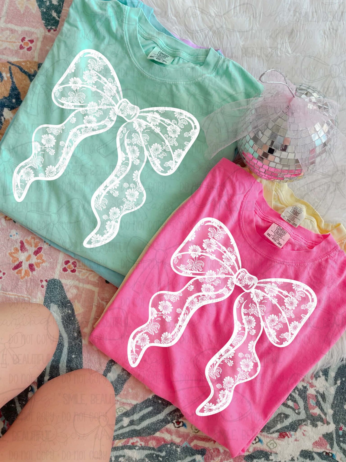 White Lace Bow