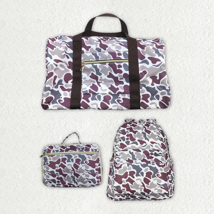 FULL 3PC SET- Grey Camo Bags