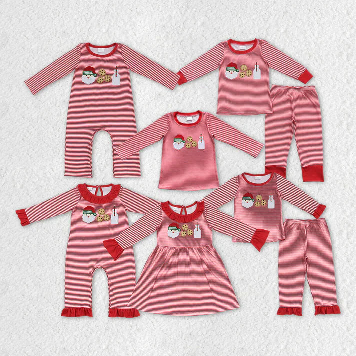 Santa Milk and Cookes Striped Set