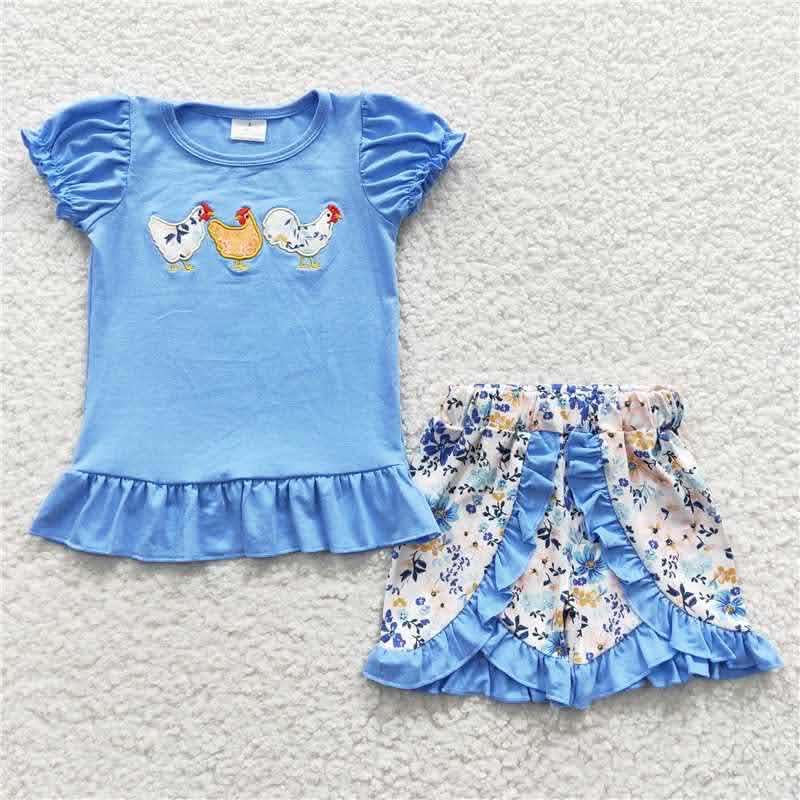 Trio Chicken Short Set