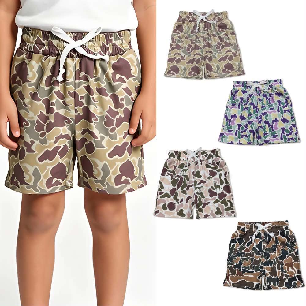 Boys Camo Shorts (Slighter Longer)