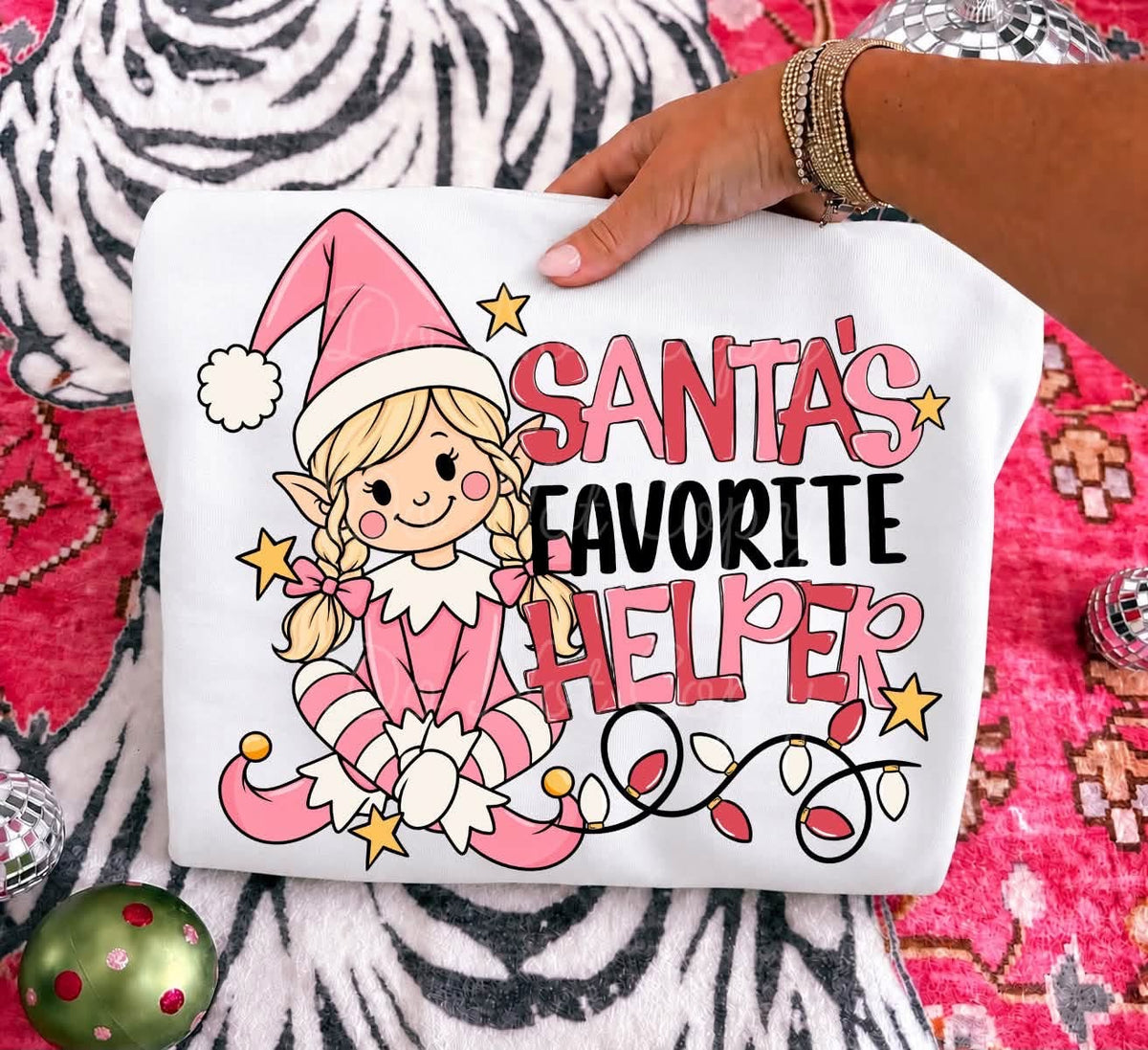 Santa's Favorite Helper Elf Graphic Tee