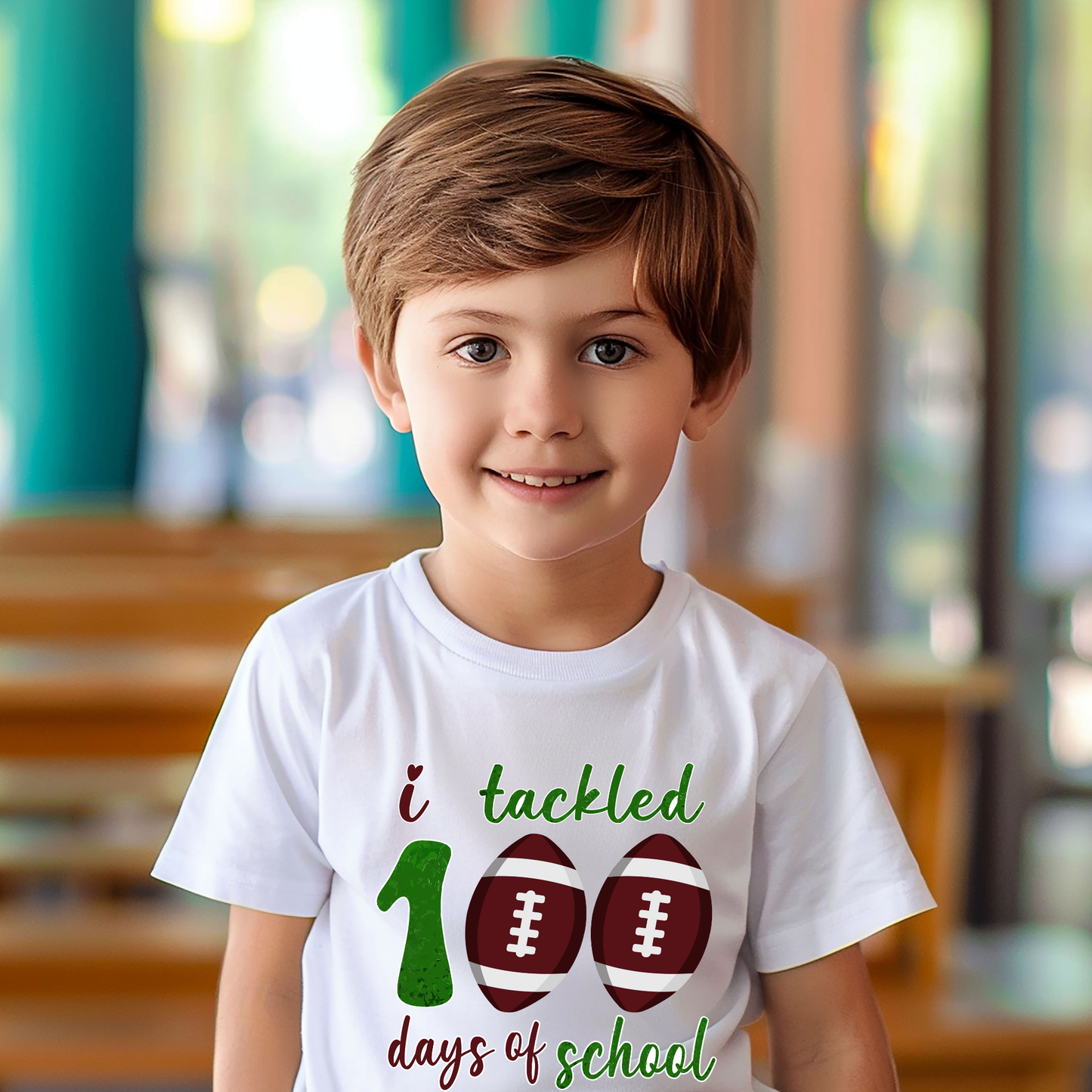 101 Days of School Tackled Football