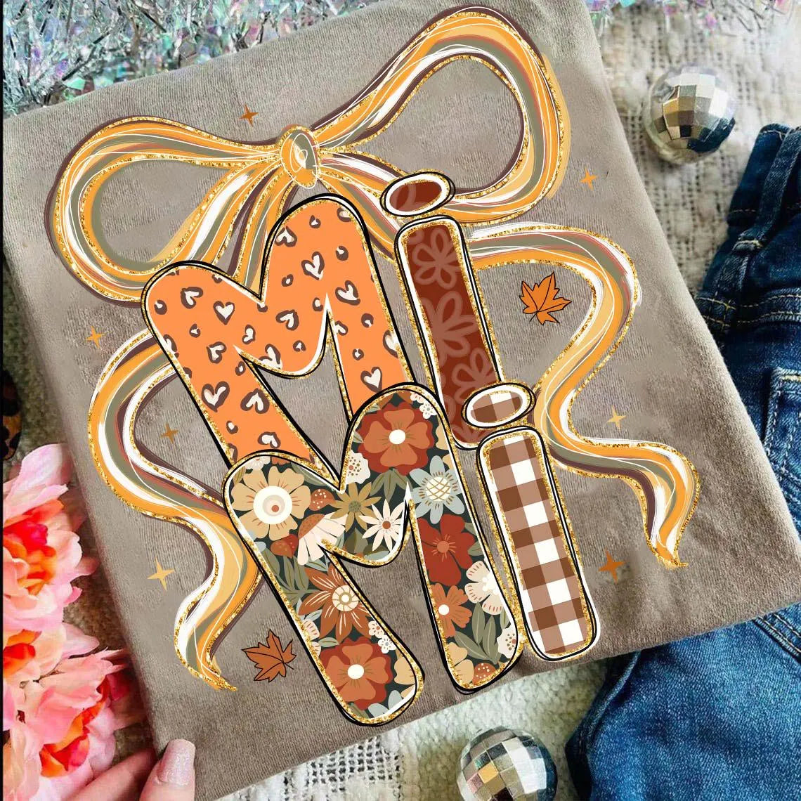 Brown Orange Plaid Name
