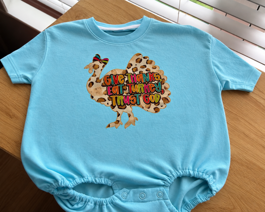 RTS- Leopard Turkey Bubble- Blue