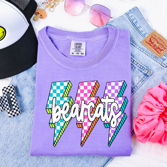 Bearcats Checkered Bolt