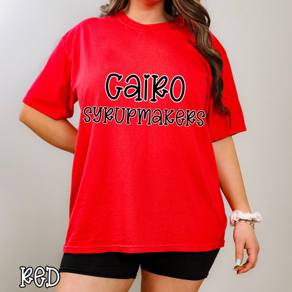 Cairo Syrupmakers Pop Name with Outline
