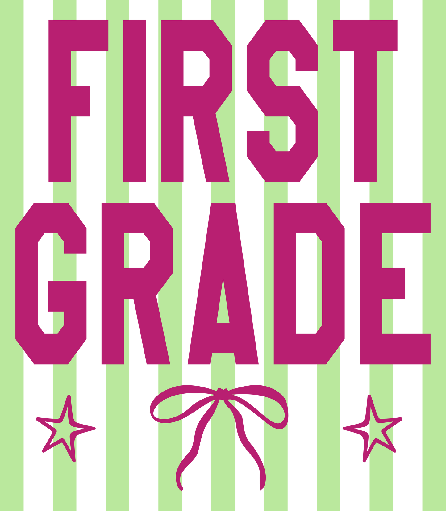 Grade Stripes (Pre-K to 5th)