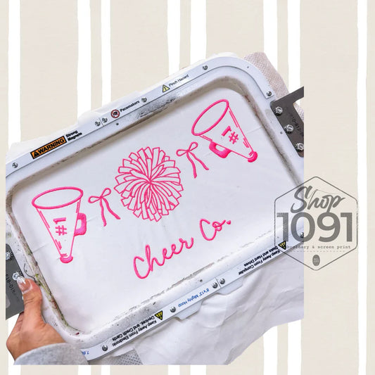 Cheer Co with Bows Embroidered